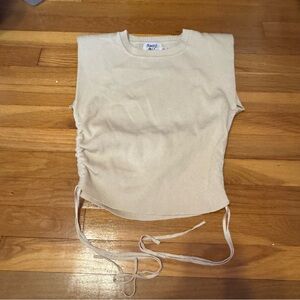 princess polly sweater tank top size m/l with side ties